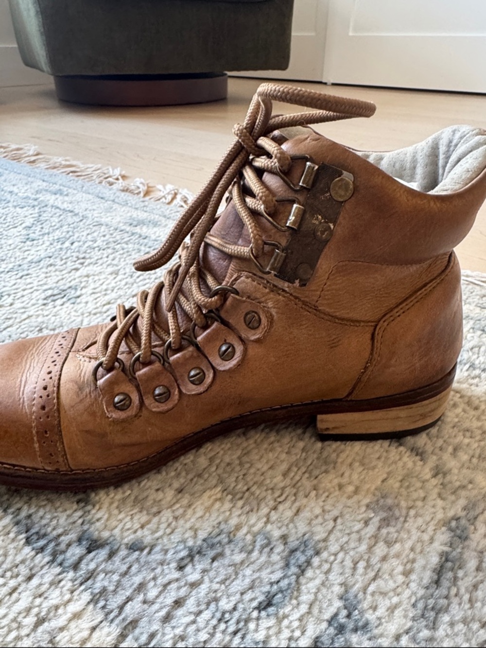 Free People Ventura Leather Ankle Boots - Professionally Resoled! size 40 W 8.5 - Picture 4 of 15